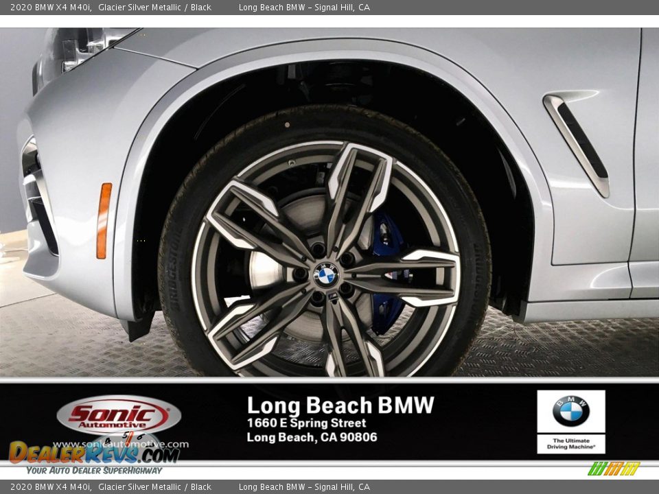 2020 BMW X4 M40i Glacier Silver Metallic / Black Photo #9