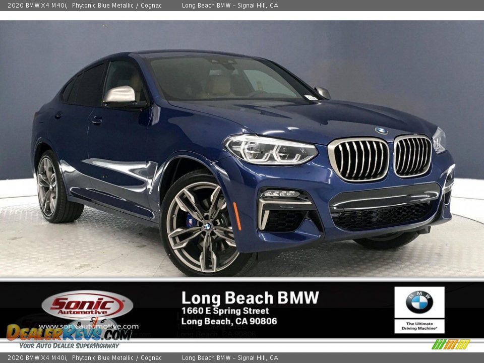 2020 BMW X4 M40i Phytonic Blue Metallic / Cognac Photo #1