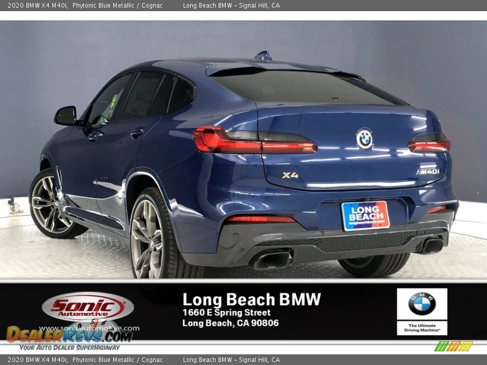 2020 BMW X4 M40i Phytonic Blue Metallic / Cognac Photo #2