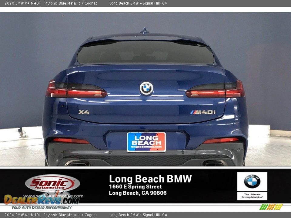 2020 BMW X4 M40i Phytonic Blue Metallic / Cognac Photo #3