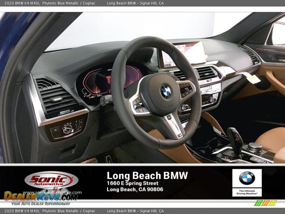 2020 BMW X4 M40i Phytonic Blue Metallic / Cognac Photo #4