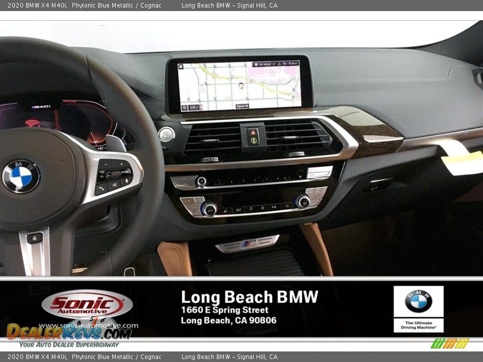 2020 BMW X4 M40i Phytonic Blue Metallic / Cognac Photo #5