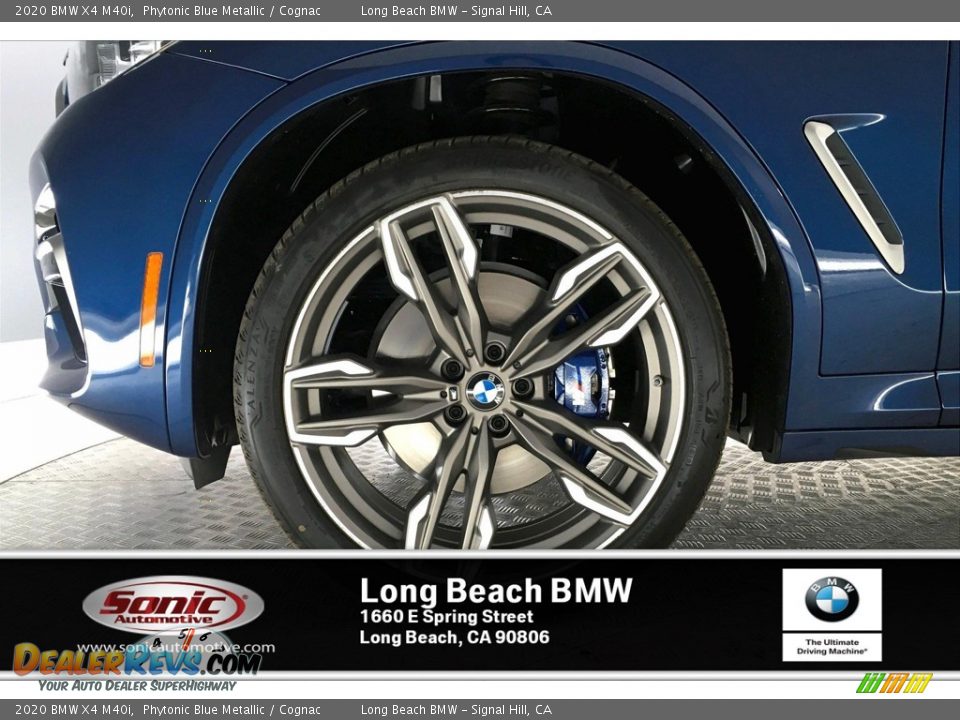 2020 BMW X4 M40i Phytonic Blue Metallic / Cognac Photo #9