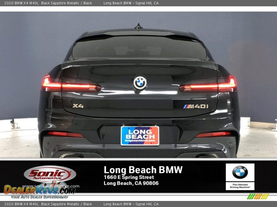 2020 BMW X4 M40i Black Sapphire Metallic / Black Photo #3
