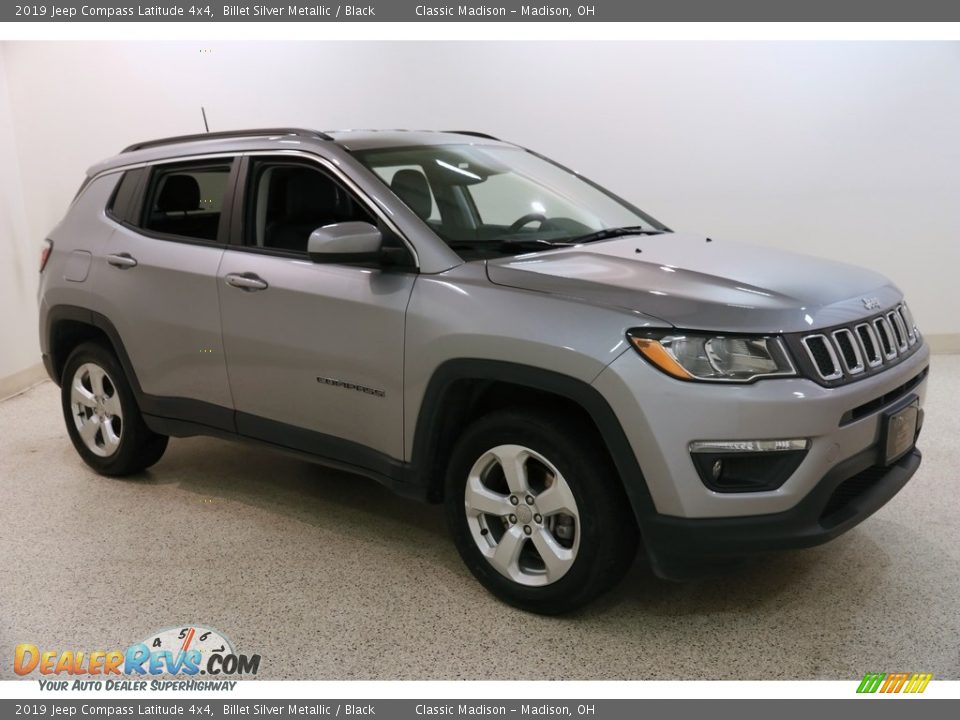 2019 Jeep Compass Latitude 4x4 Billet Silver Metallic / Black Photo #1