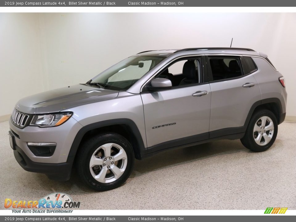 2019 Jeep Compass Latitude 4x4 Billet Silver Metallic / Black Photo #3