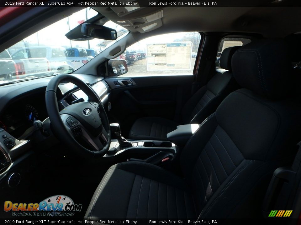 2019 Ford Ranger XLT SuperCab 4x4 Hot Pepper Red Metallic / Ebony Photo #13