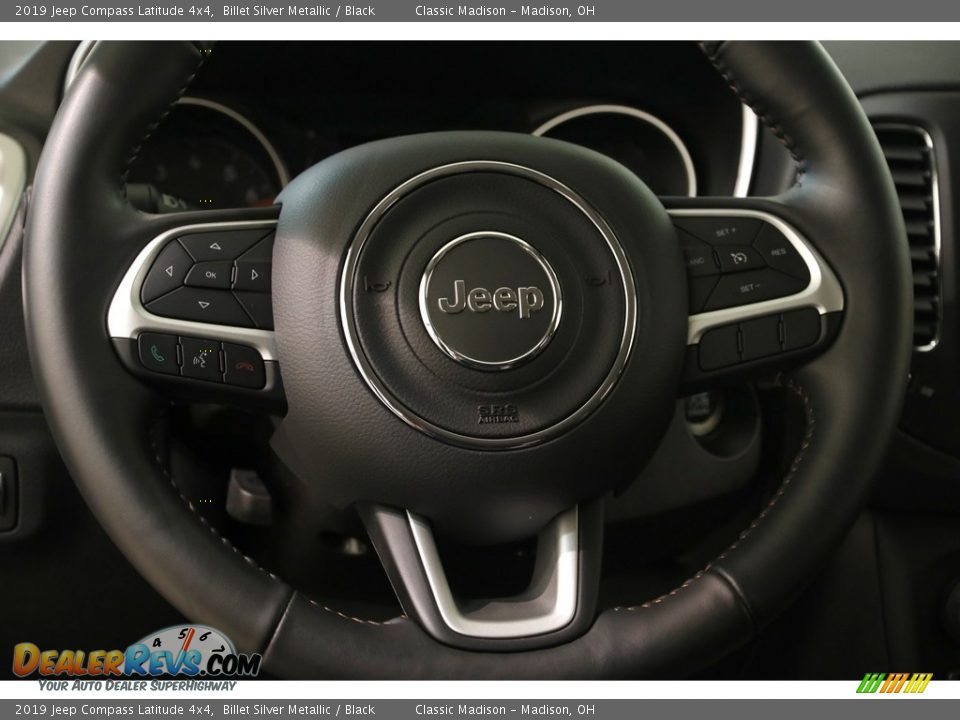 2019 Jeep Compass Latitude 4x4 Billet Silver Metallic / Black Photo #7