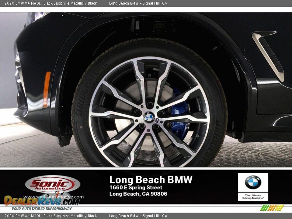 2020 BMW X4 M40i Black Sapphire Metallic / Black Photo #9