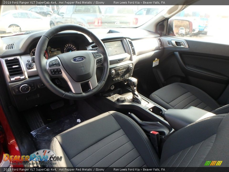 2019 Ford Ranger XLT SuperCab 4x4 Hot Pepper Red Metallic / Ebony Photo #15