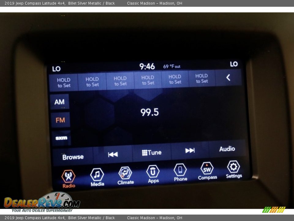2019 Jeep Compass Latitude 4x4 Billet Silver Metallic / Black Photo #10