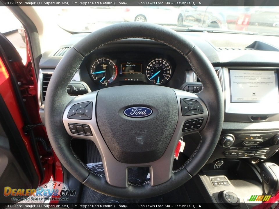 2019 Ford Ranger XLT SuperCab 4x4 Hot Pepper Red Metallic / Ebony Photo #17