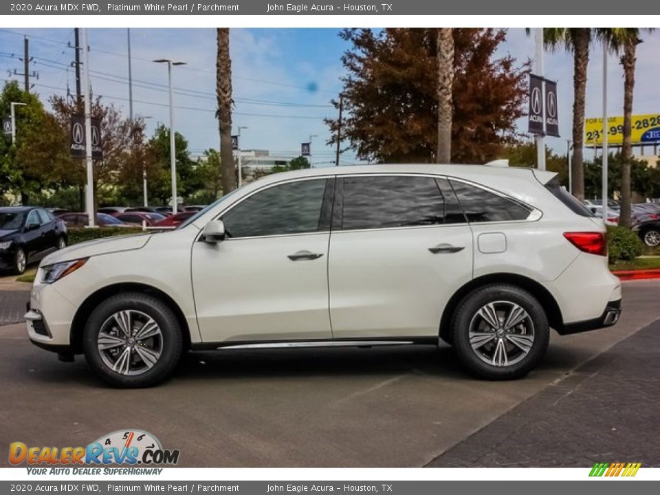 2020 Acura MDX FWD Platinum White Pearl / Parchment Photo #4