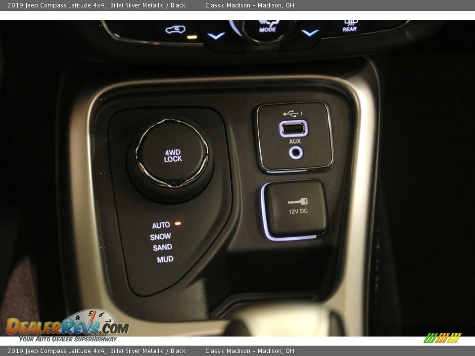 2019 Jeep Compass Latitude 4x4 Billet Silver Metallic / Black Photo #15