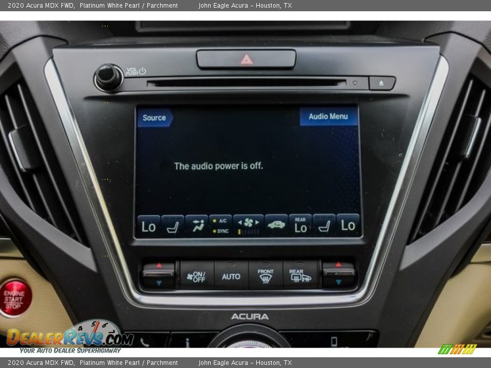 2020 Acura MDX FWD Platinum White Pearl / Parchment Photo #30
