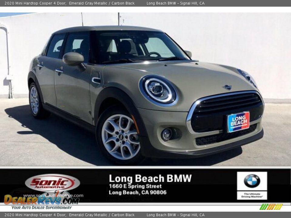 2020 Mini Hardtop Cooper 4 Door Emerald Gray Metallic / Carbon Black Photo #1