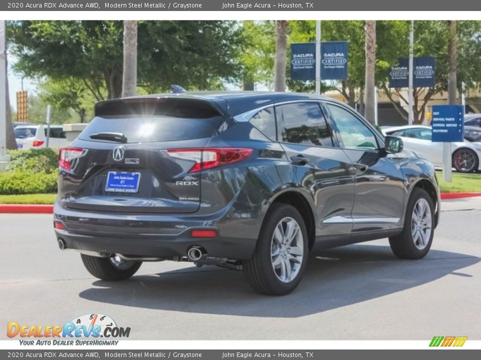 2020 Acura RDX Advance AWD Modern Steel Metallic / Graystone Photo #7