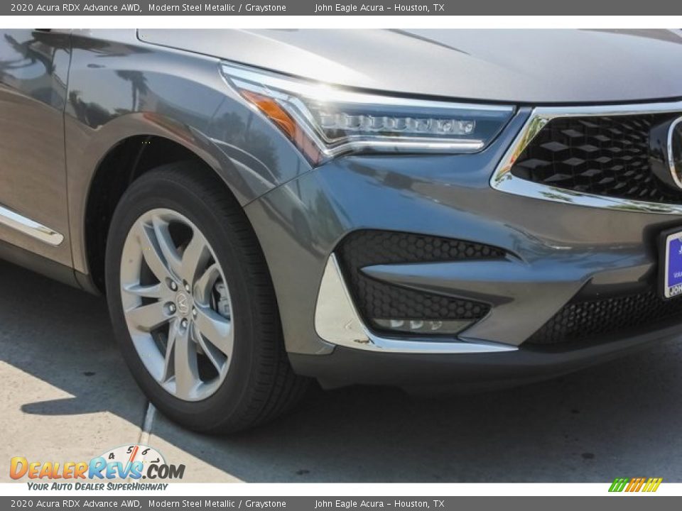 2020 Acura RDX Advance AWD Modern Steel Metallic / Graystone Photo #11