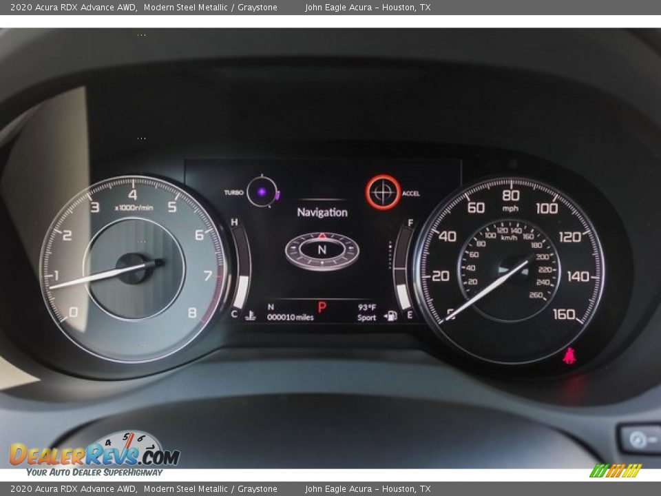 2020 Acura RDX Advance AWD Modern Steel Metallic / Graystone Photo #33
