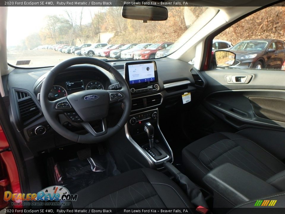 Ebony Black Interior - 2020 Ford EcoSport SE 4WD Photo #16