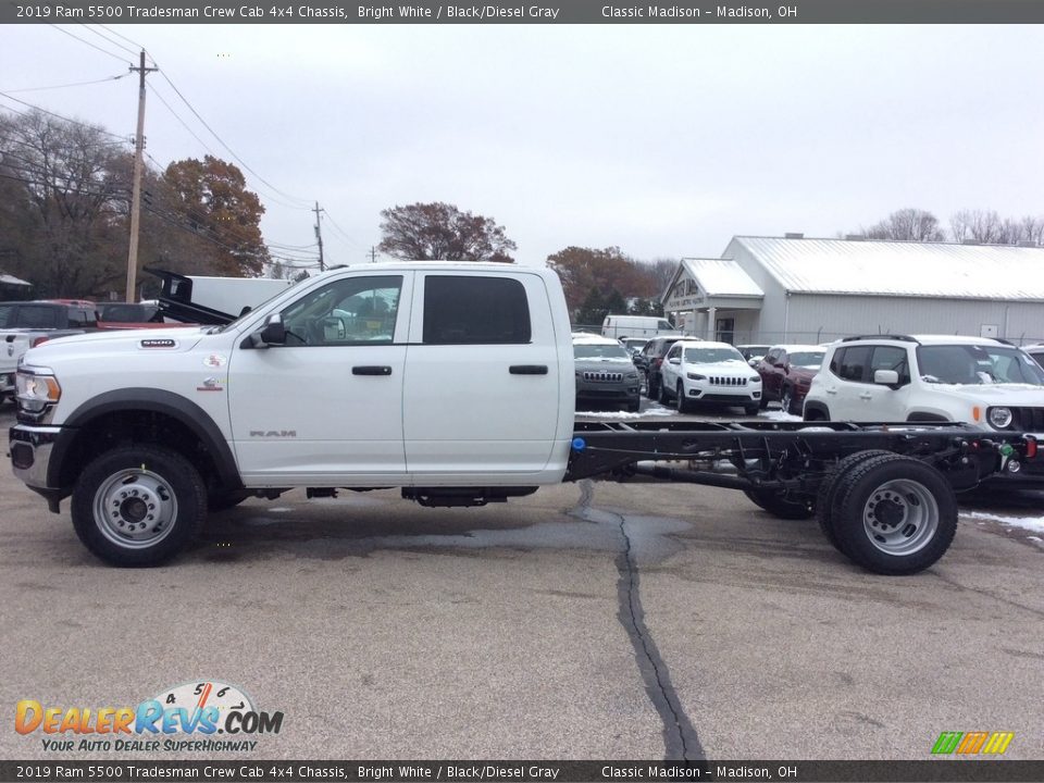 2019 Ram 5500 Tradesman Crew Cab 4x4 Chassis Bright White / Black/Diesel Gray Photo #6