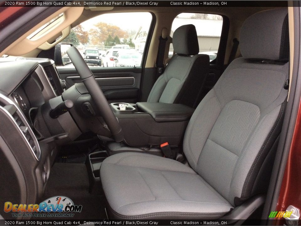 2020 Ram 1500 Big Horn Quad Cab 4x4 Delmonico Red Pearl / Black/Diesel Gray Photo #2