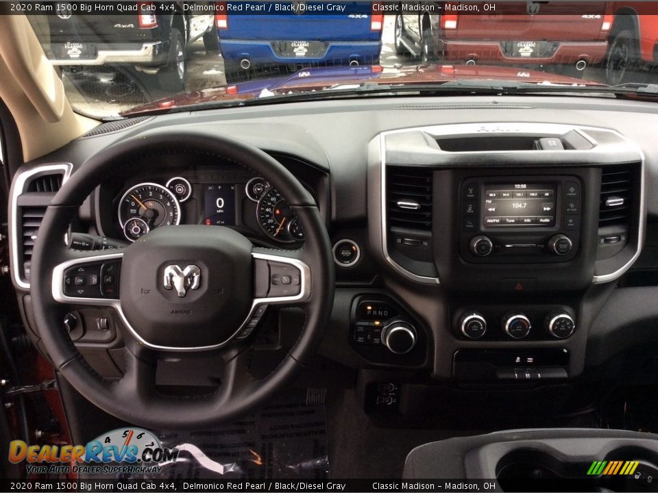 2020 Ram 1500 Big Horn Quad Cab 4x4 Delmonico Red Pearl / Black/Diesel Gray Photo #3