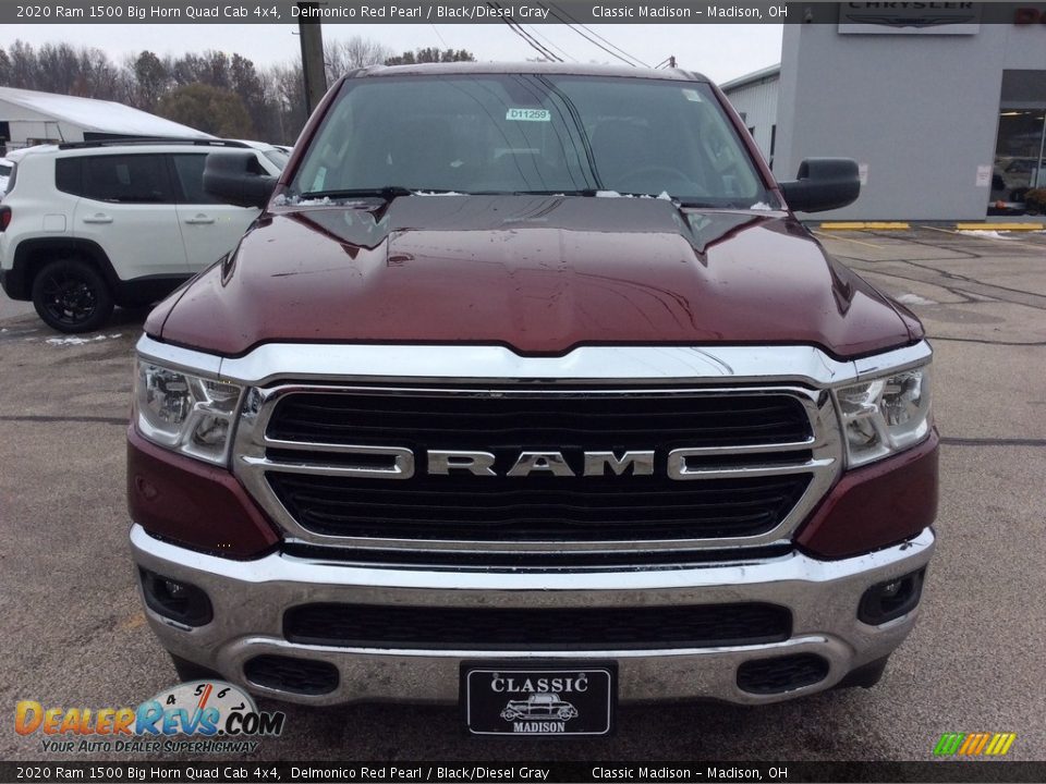2020 Ram 1500 Big Horn Quad Cab 4x4 Delmonico Red Pearl / Black/Diesel Gray Photo #4
