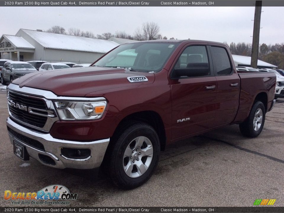 2020 Ram 1500 Big Horn Quad Cab 4x4 Delmonico Red Pearl / Black/Diesel Gray Photo #5