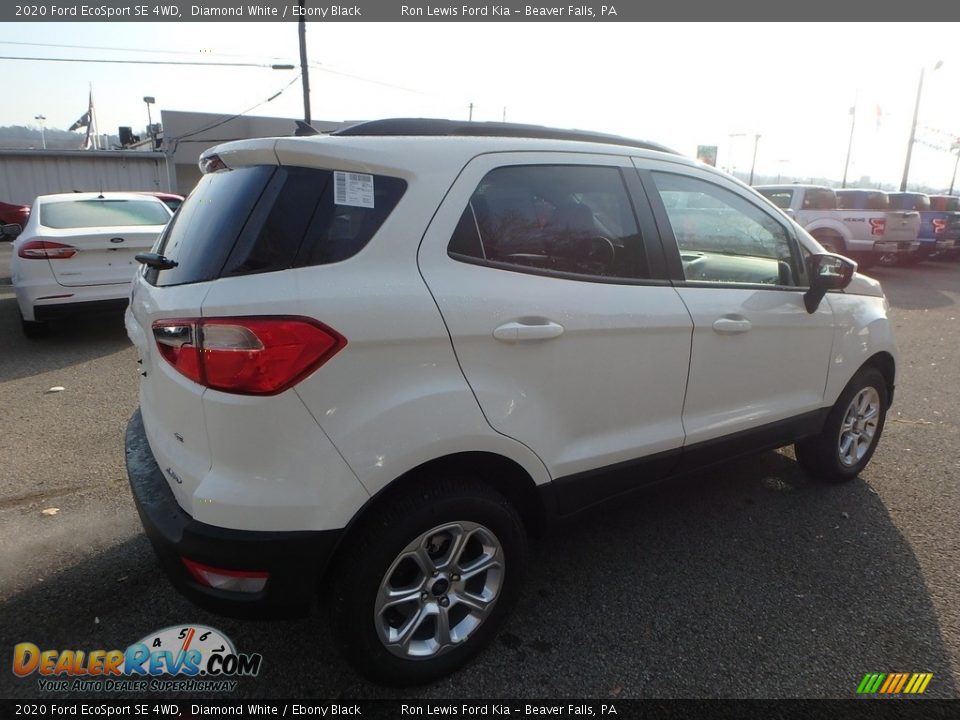 2020 Ford EcoSport SE 4WD Diamond White / Ebony Black Photo #2