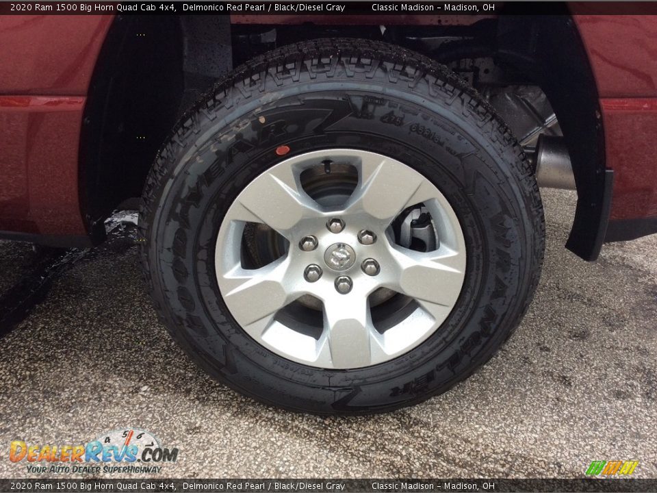 2020 Ram 1500 Big Horn Quad Cab 4x4 Delmonico Red Pearl / Black/Diesel Gray Photo #9