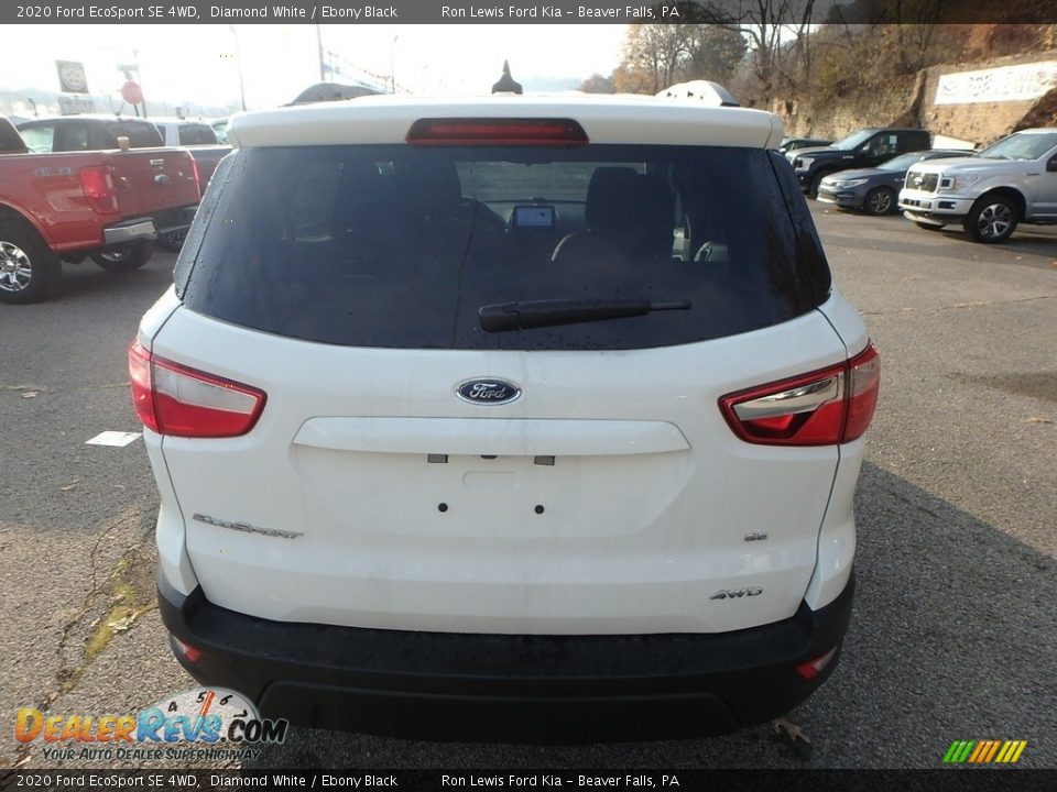 2020 Ford EcoSport SE 4WD Diamond White / Ebony Black Photo #4