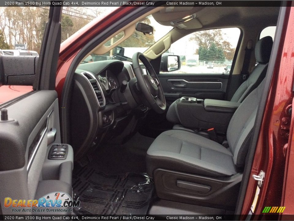 2020 Ram 1500 Big Horn Quad Cab 4x4 Delmonico Red Pearl / Black/Diesel Gray Photo #11
