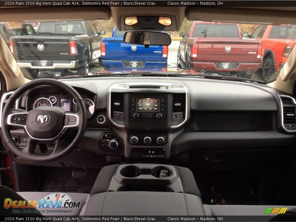 2020 Ram 1500 Big Horn Quad Cab 4x4 Delmonico Red Pearl / Black/Diesel Gray Photo #12