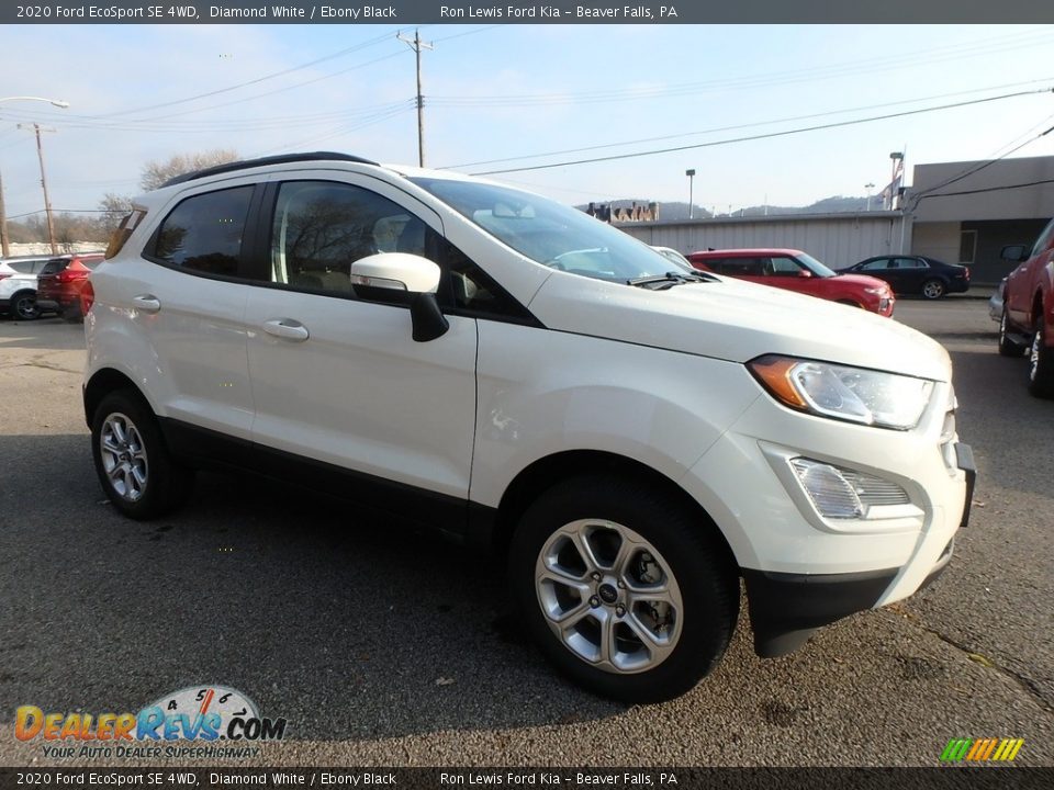 2020 Ford EcoSport SE 4WD Diamond White / Ebony Black Photo #9