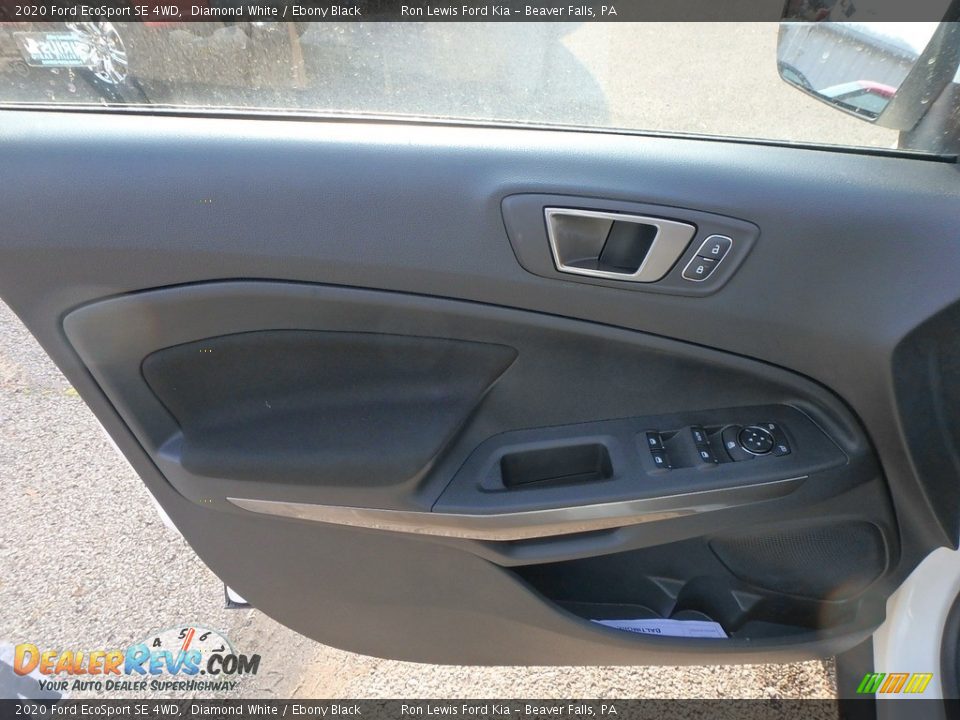 2020 Ford EcoSport SE 4WD Diamond White / Ebony Black Photo #17