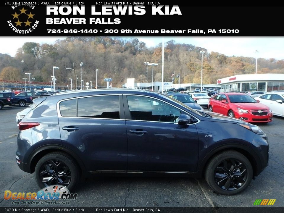 2020 Kia Sportage S AWD Pacific Blue / Black Photo #1