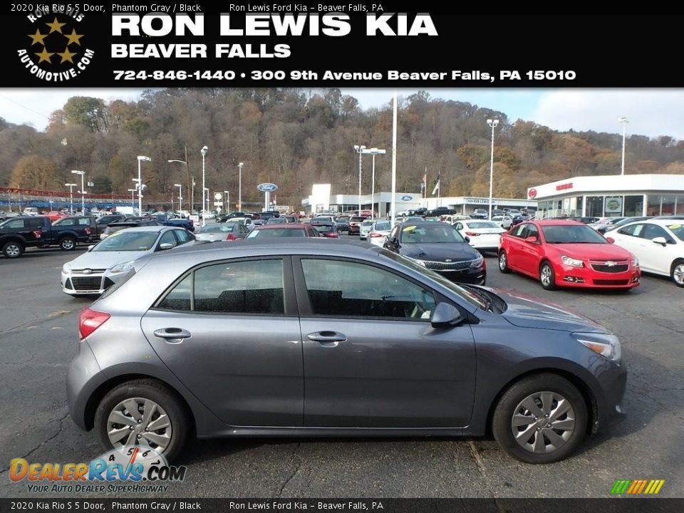 2020 Kia Rio S 5 Door Phantom Gray / Black Photo #1