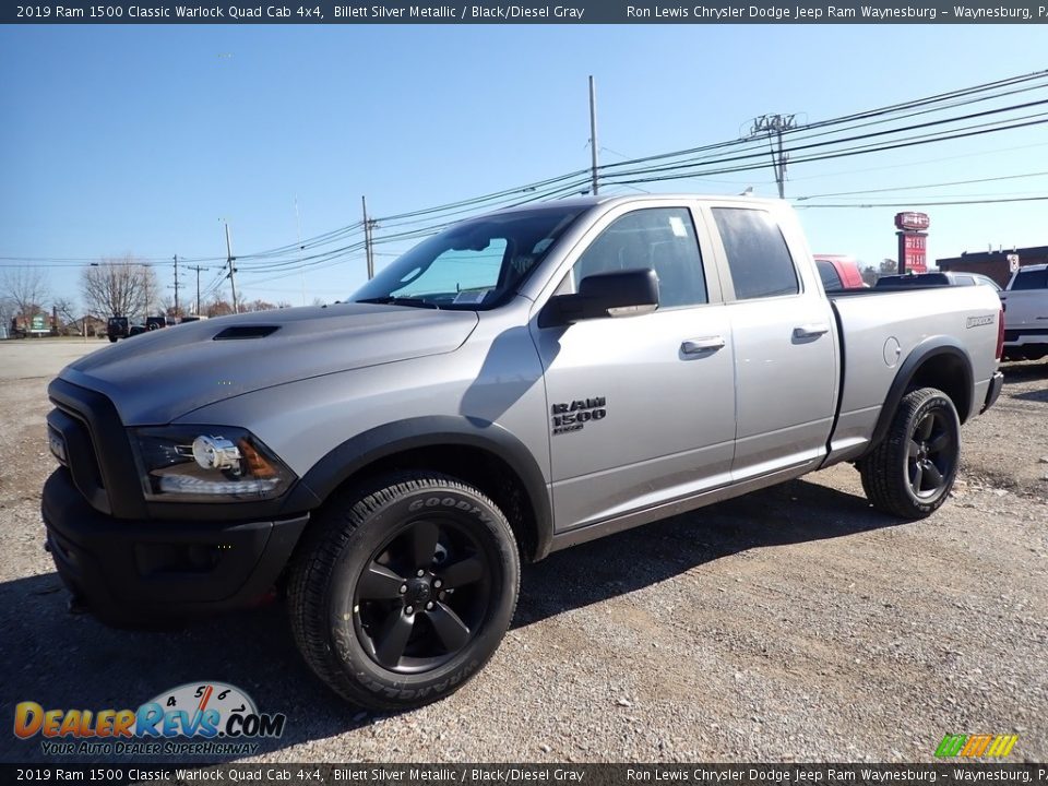 2019 Ram 1500 Classic Warlock Quad Cab 4x4 Billett Silver Metallic / Black/Diesel Gray Photo #1
