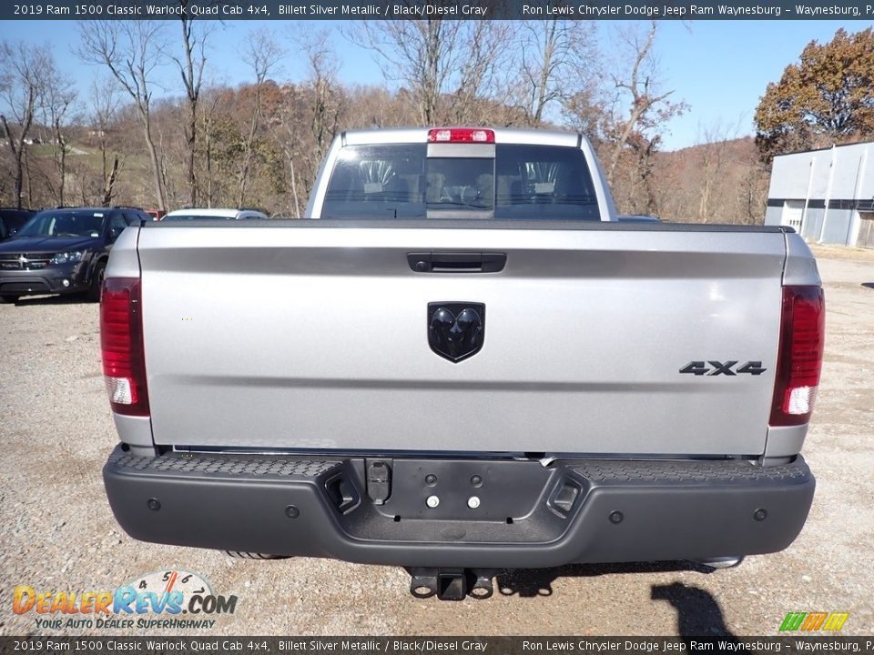 2019 Ram 1500 Classic Warlock Quad Cab 4x4 Billett Silver Metallic / Black/Diesel Gray Photo #4