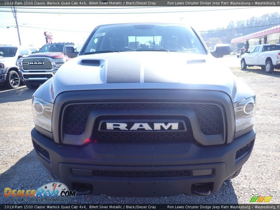 2019 Ram 1500 Classic Warlock Quad Cab 4x4 Billett Silver Metallic / Black/Diesel Gray Photo #8