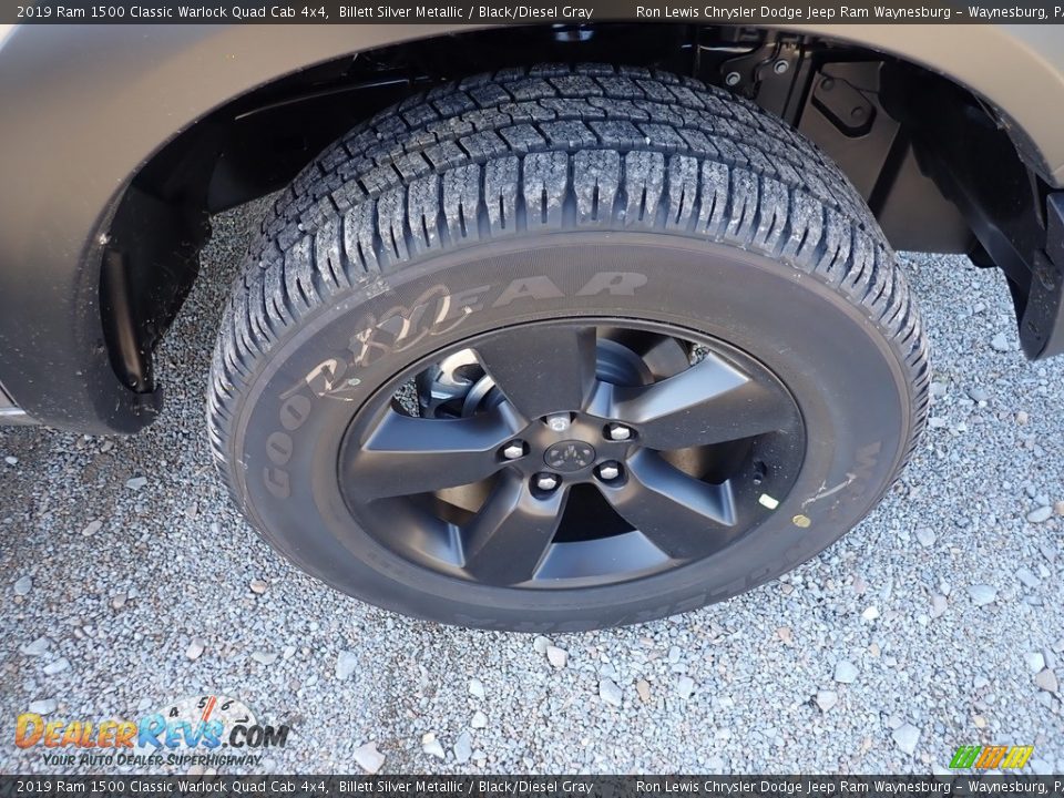 2019 Ram 1500 Classic Warlock Quad Cab 4x4 Billett Silver Metallic / Black/Diesel Gray Photo #9