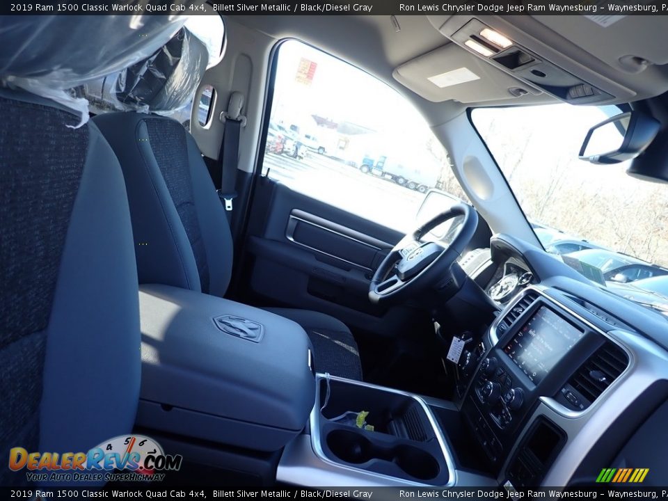 2019 Ram 1500 Classic Warlock Quad Cab 4x4 Billett Silver Metallic / Black/Diesel Gray Photo #10