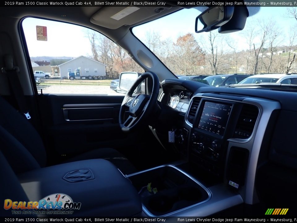 2019 Ram 1500 Classic Warlock Quad Cab 4x4 Billett Silver Metallic / Black/Diesel Gray Photo #11