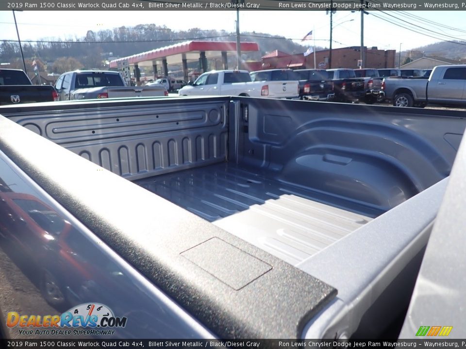 2019 Ram 1500 Classic Warlock Quad Cab 4x4 Billett Silver Metallic / Black/Diesel Gray Photo #12