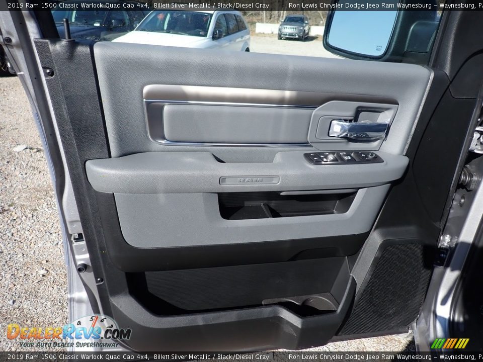 2019 Ram 1500 Classic Warlock Quad Cab 4x4 Billett Silver Metallic / Black/Diesel Gray Photo #14