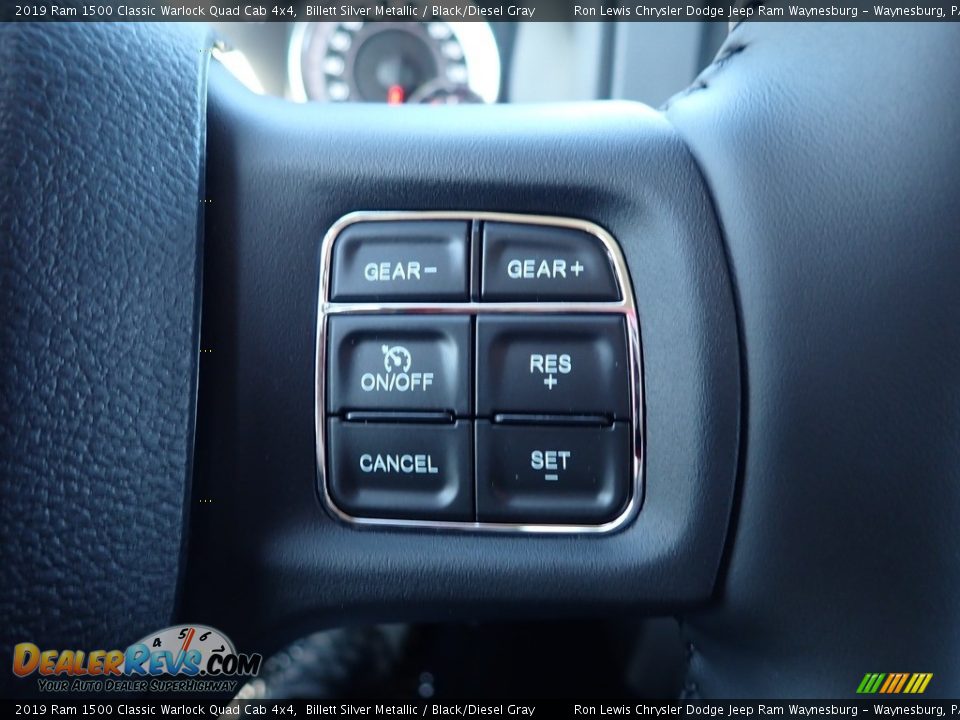 2019 Ram 1500 Classic Warlock Quad Cab 4x4 Billett Silver Metallic / Black/Diesel Gray Photo #18
