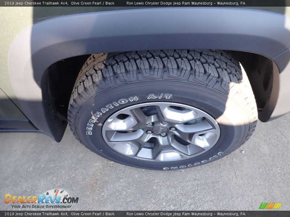 2019 Jeep Cherokee Trailhawk 4x4 Olive Green Pearl / Black Photo #6