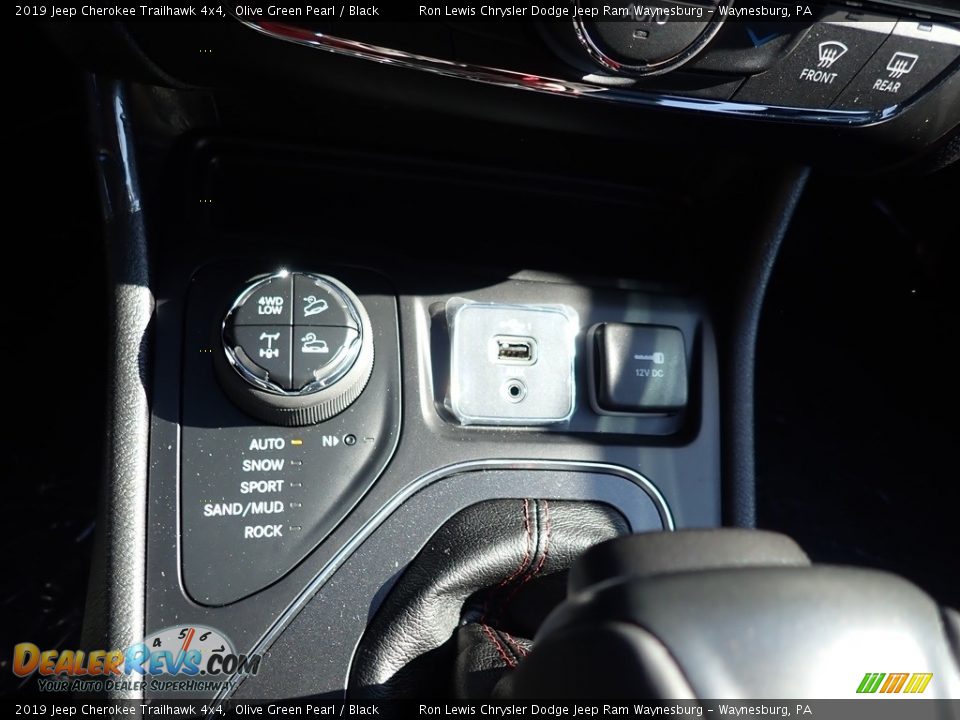 2019 Jeep Cherokee Trailhawk 4x4 Olive Green Pearl / Black Photo #18