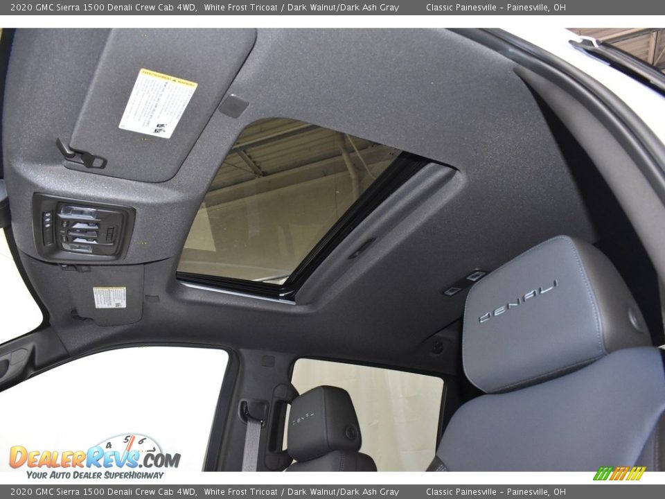 2020 GMC Sierra 1500 Denali Crew Cab 4WD White Frost Tricoat / Dark Walnut/Dark Ash Gray Photo #2